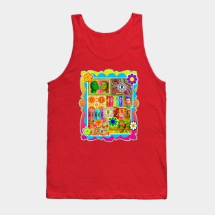 60s psychedelic collage Tank Top